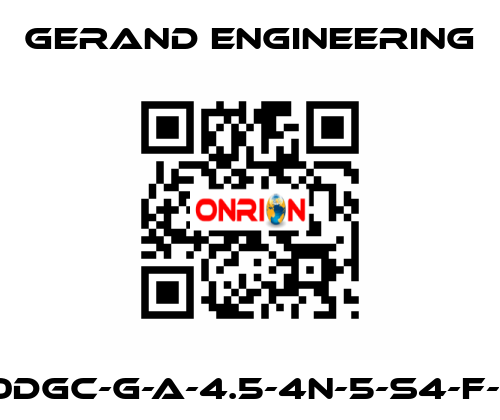 300DGC-G-A-4.5-4N-5-S4-F-B-0 Gerand Engineering