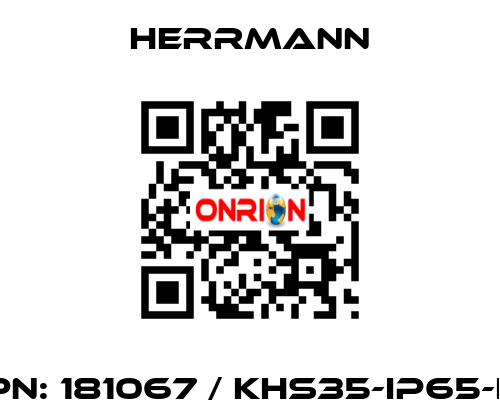 PN: 181067 / KHS35-IP65-L Herrmann