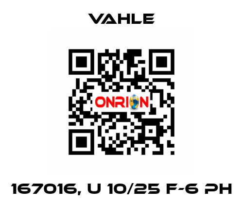 167016, U 10/25 F-6 PH Vahle