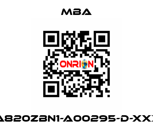 MBA820ZBN1-A00295-D-XXXXX MBA