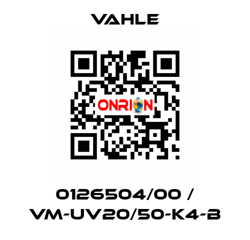 0126504/00 / VM-UV20/50-K4-B Vahle