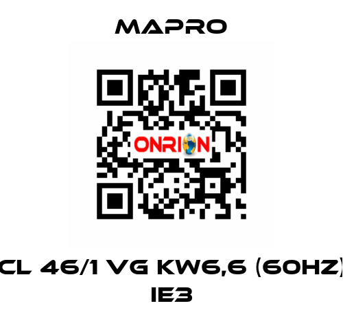 CL 46/1 VG kW6,6 (60Hz) IE3 Mapro