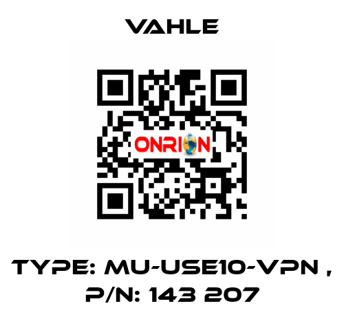 Type: MU-USE10-VPN , p/n: 143 207 Vahle