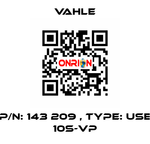 P/n: 143 209 , Type: USE 10S-VP Vahle