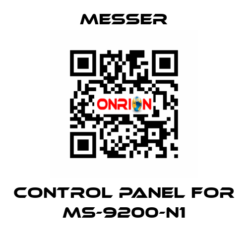 control Panel for Ms-9200-N1 Messer