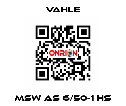 MSW AS 6/50-1 HS Vahle