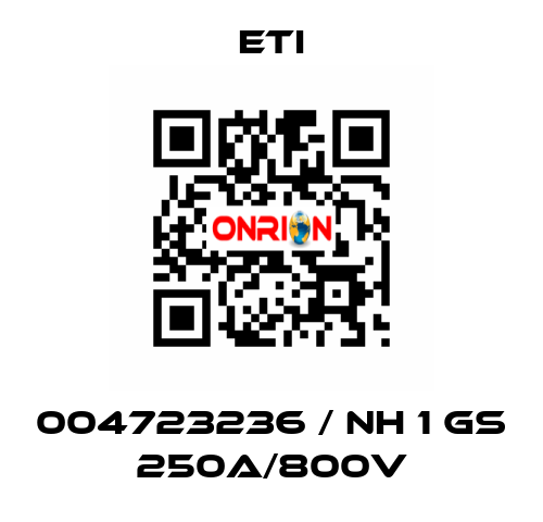 004723236 / NH 1 gS 250A/800V Eti