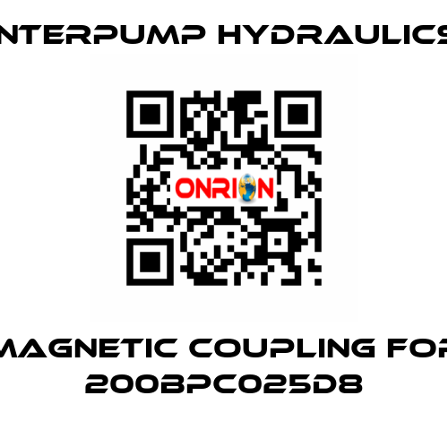 magnetic coupling for 200BPC025D8 Interpump hydraulics