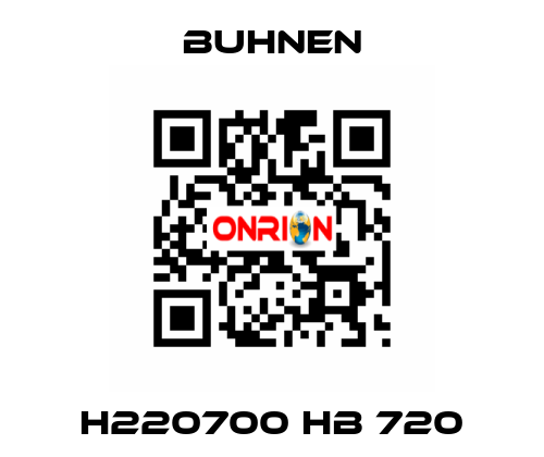 H220700 HB 720 Buhnen