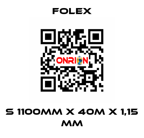 S 1100mm x 40m x 1,15 mm Folex