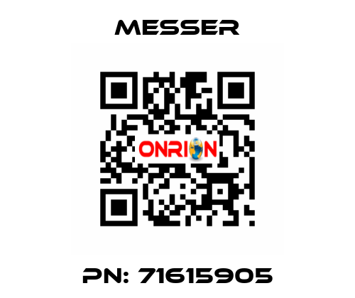 PN: 71615905 Messer