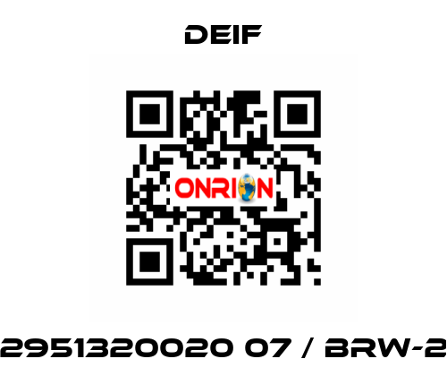 2951320020 07 / BRW-2 Deif