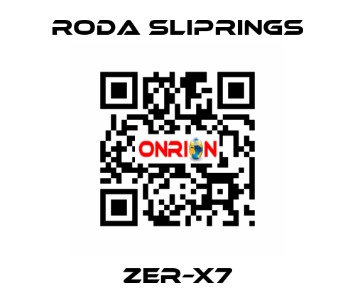 ZER–X7 Roda Sliprings