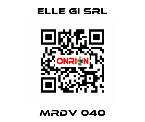 MRDV 040 ELLE GI SRL