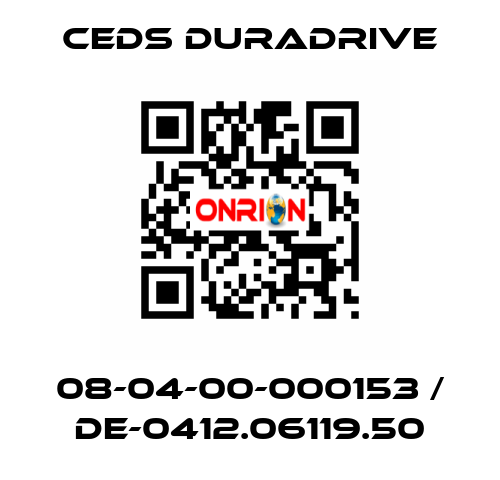 08-04-00-000153 / DE-0412.06119.50 Ceds Duradrive