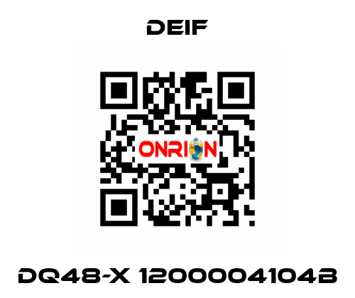 DQ48-X 1200004104B Deif