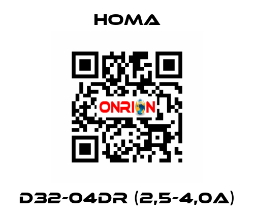 D32-04DR (2,5-4,0A) HOMA