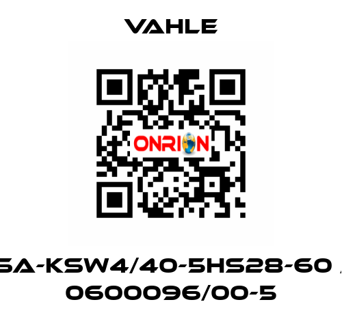 SA-KSW4/40-5HS28-60 / 0600096/00-5 Vahle