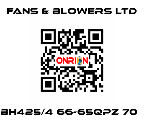 BH425/4 66-65QPZ 70㎏ Fans & Blowers Ltd