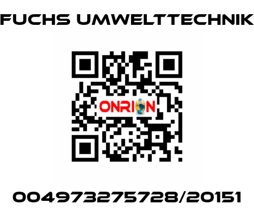 004973275728/20151 Fuchs Umwelttechnik