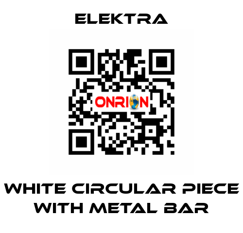 WHITE CIRCULAR PIECE WITH METAL BAR ELEKTRA