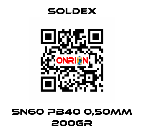 Sn60 Pb40 0,50mm 200Gr SOLDEX