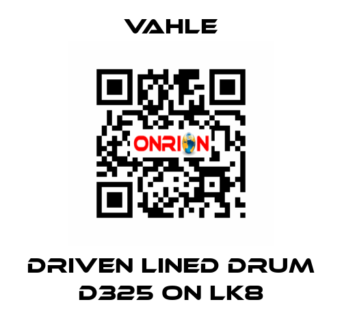 Driven lined drum d325 on LK8 Vahle