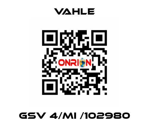 GSV 4/MI /102980 Vahle