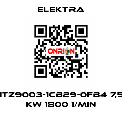 1TZ9003-1CB29-0FB4 7,5 kW 1800 1/min ELEKTRA