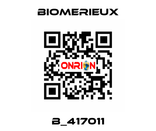 B_417011 Biomerieux