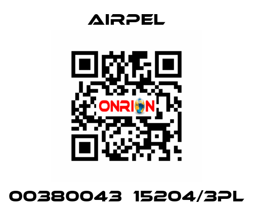 00380043  15204/3PL Airpel