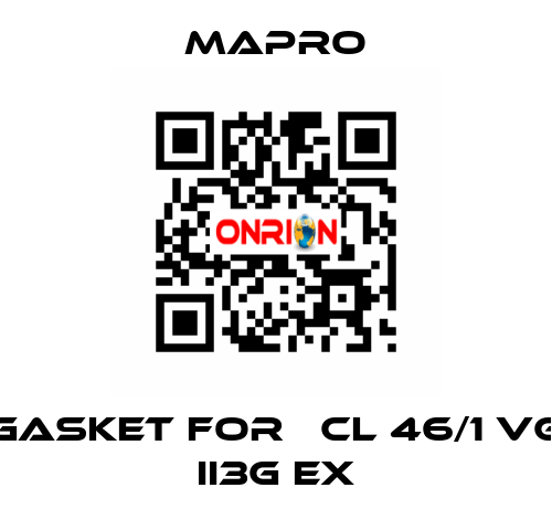 gasket for 	CL 46/1 VG II3G Ex Mapro