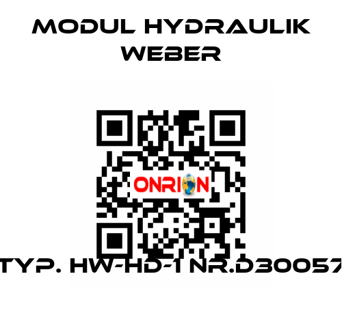 Typ. HW-HD-1 Nr.D30057 MODUL HYDRAULIK WEBER