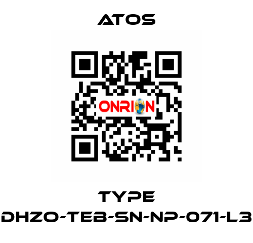 Type DHZO-TEB-SN-NP-071-L3 Atos