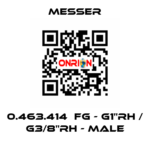 0.463.414  FG - G1"RH / G3/8"RH - Male Messer