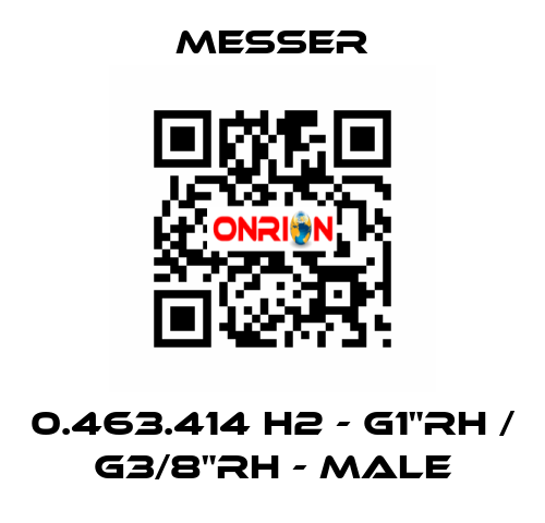 0.463.414 H2 - G1"RH / G3/8"RH - Male Messer