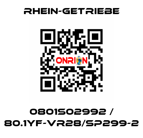 0801S02992 / 80.1YF-VR28/Sp299-2 Rhein-Getriebe