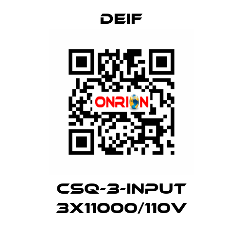 CSQ-3-INPUT 3X11000/110V Deif