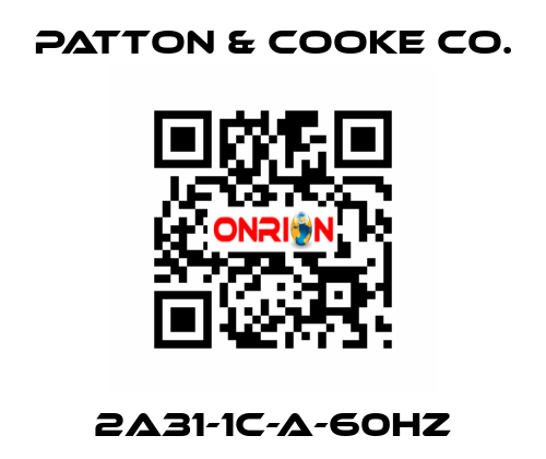 2A31-1C-A-60HZ Patton & Cooke Co.