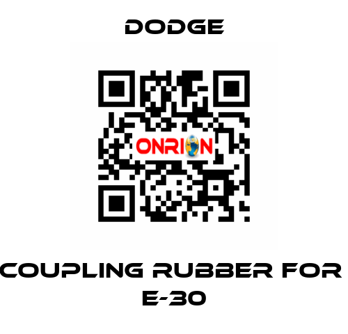 COUPLING RUBBER for  E-30 Dodge