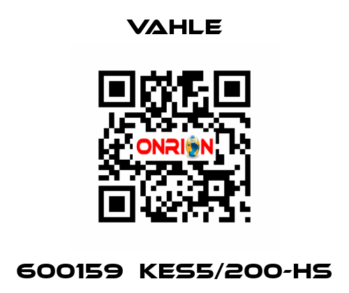 600159  KES5/200-HS Vahle