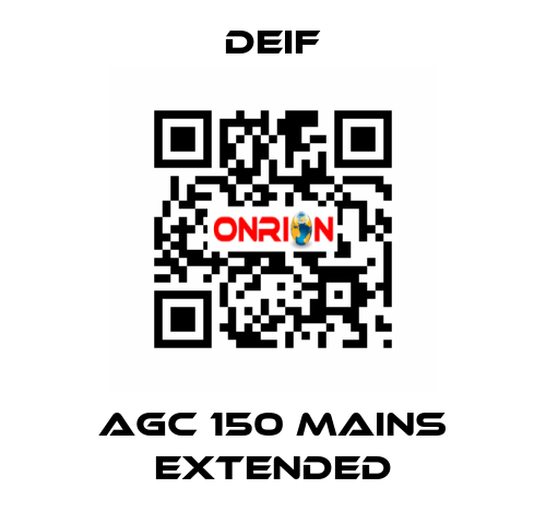 AGC 150 Mains Extended Deif