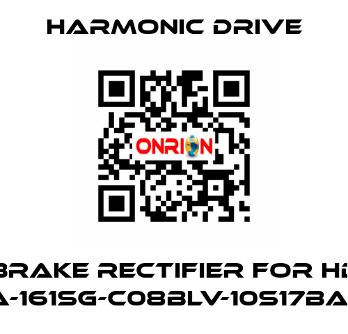 brake rectifier for HD SHA-20A-161SG-C08BLV-10S17bA-SP6575 Harmonic Drive