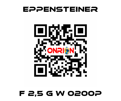 F 2,5 G W 0200P Eppensteiner