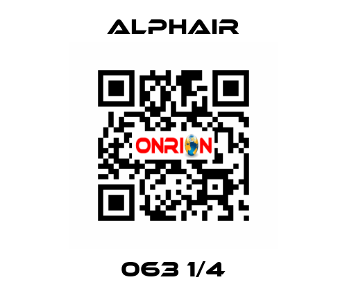 063 1/4 Alphair