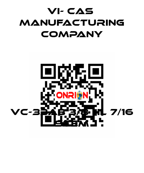 VC-33A3 3/8 HL 7/16 STEM VI- CAS  Manufacturing Company