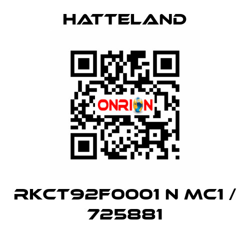 RKCT92F0001 N MC1 / 725881 HATTELAND