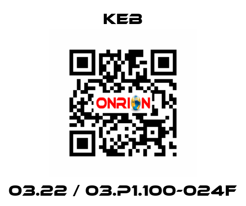 03.22 / 03.P1.100-024F KEB