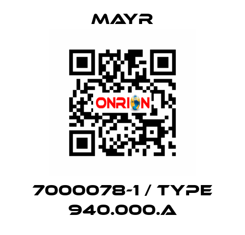 7000078-1 / Type 940.000.A Mayr