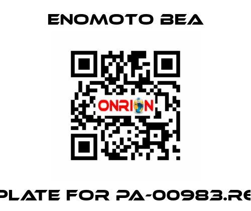 Plate for PA-00983.R6 Enomoto BeA